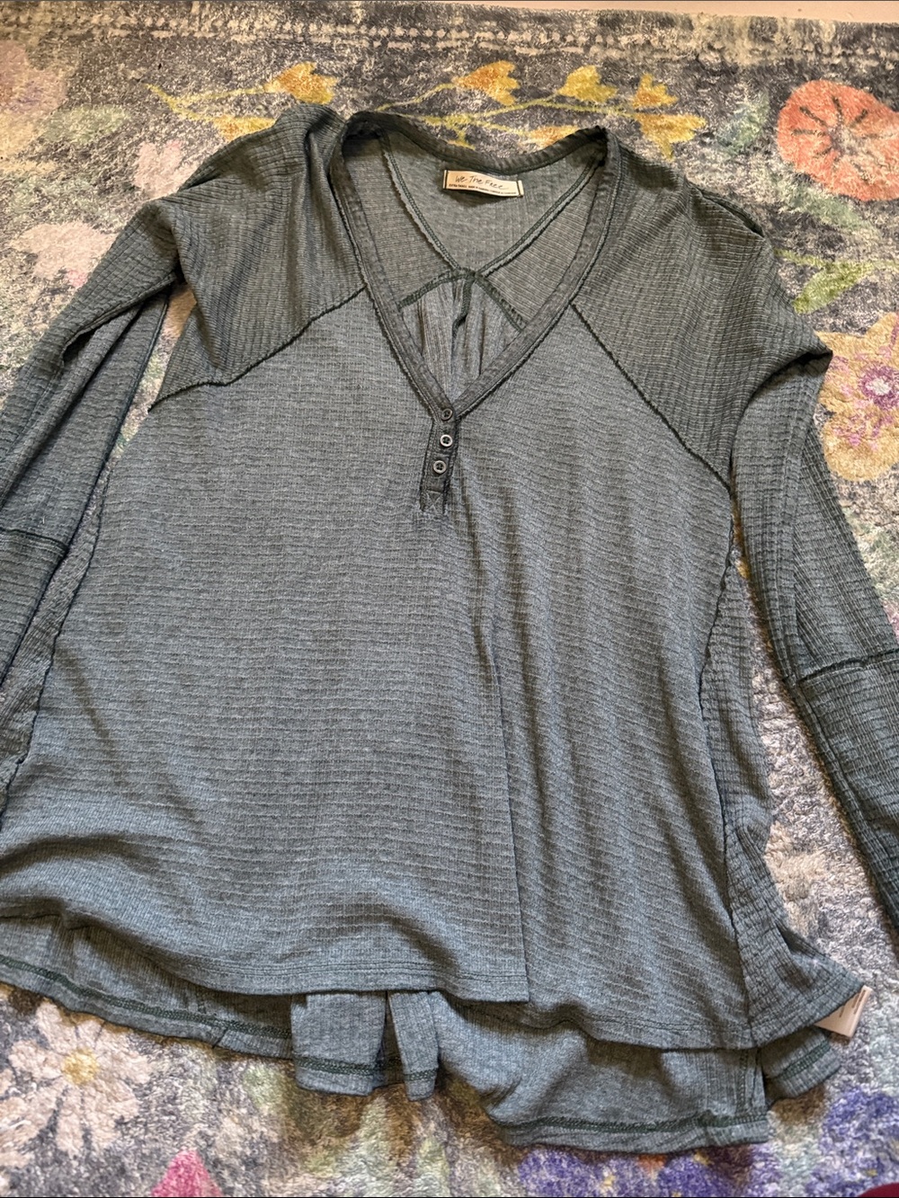 We The Free Long Sleeve Henley Tunic